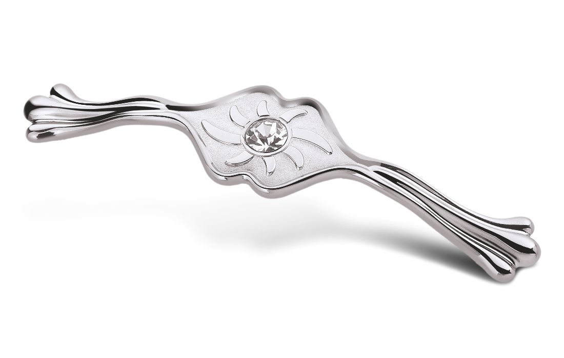 Мебельная ручка-скоба с камнем TL 15.10082-TL 15.10085